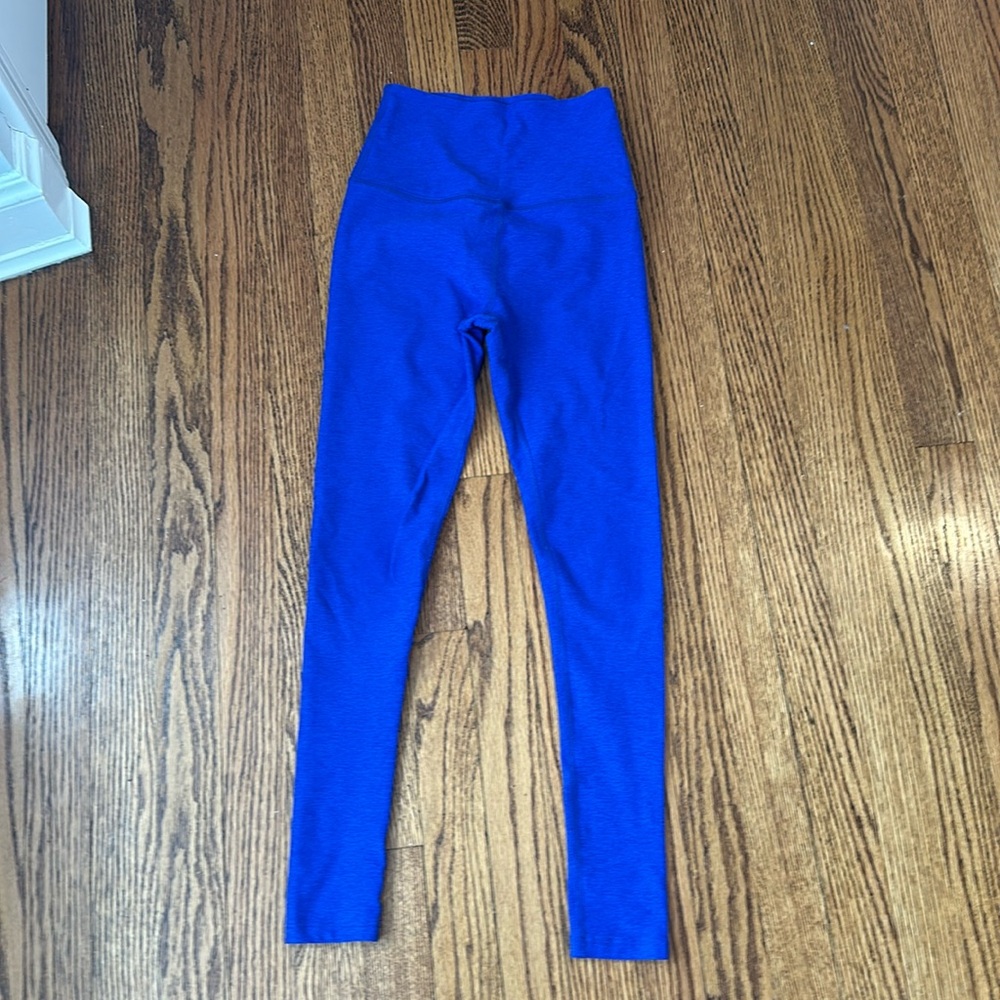 Beyond Yoga Caught in the MIDI Spacedye Leggings XS Electric Blue